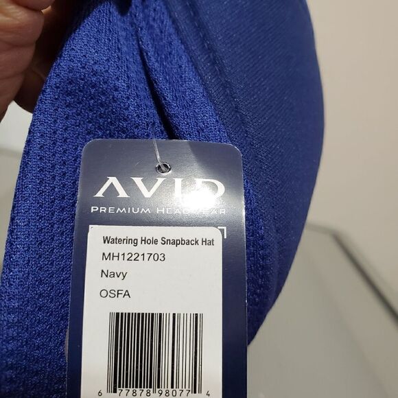 Avid Watering Hole Hat / Cap Adjustable Snapback MH1221703 Blue/Red - Picture 7 of 10